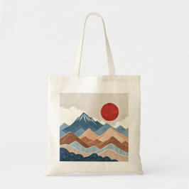 Mountains Sunset Beauty Tote Bag