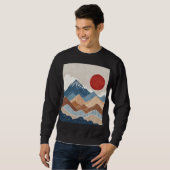 Mountains Sunset Beauty Trui (Voorkant volledig)