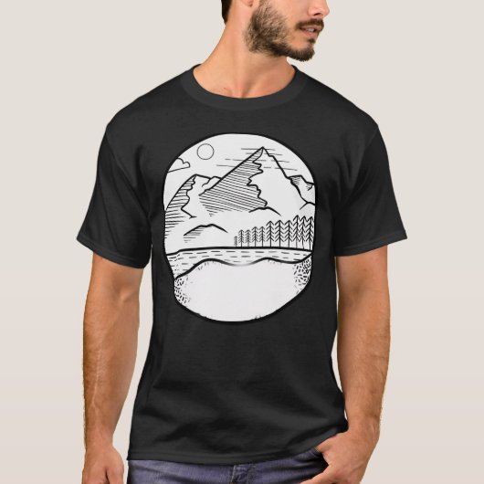 Mountains View Active T-shirt (Voorkant)