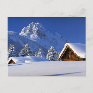 Mountains Winter Snow Briefkaart