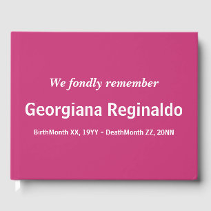 Mournful, Conservative Memorial Guestbook Gastenboek