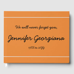 Mournful, Conservative Memorial Guestbook Gastenboek