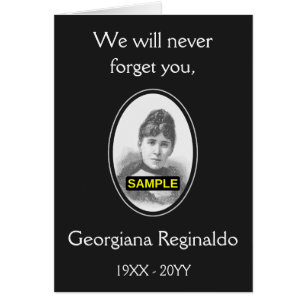 Mournful, Conservative Memories Card, met foto