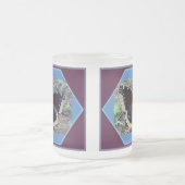 Mourning Cloak Butterfly Matglas Koffiemok (Center)