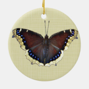 Mourning Cloak Butterfly - Nymphalis antiopa Keramisch Ornament