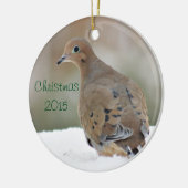 Mourning dove foto keramisch ornament (Links)