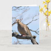 Mourning Dove Kaart (Gele Bloem)