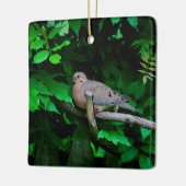 Mourning Dove Keramisch Ornament (Links)
