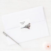 Mourning Dove Vierkante Sticker (Envelop)