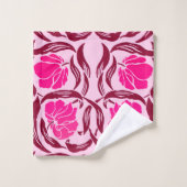 Mouron de William Morris, fuchsia et rose-clair (Gant de toilette)