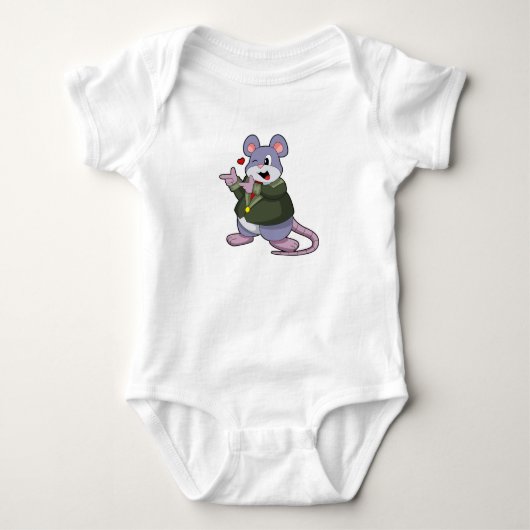 Mouse as Groom with Suit Romper (Voorkant)