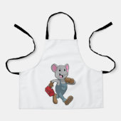 Mouse as Handyman with Toolbox Schort (Voorkant)