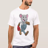 Mouse as Handyman with Toolbox T-shirt (Voorkant)