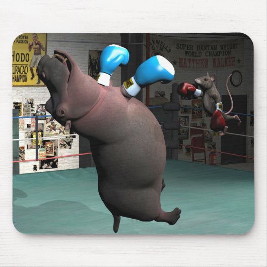 Mouse Beats Hippo KO Muismat (Voorkant)
