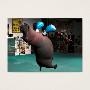 Mouse Beats Hippo KO Visitekaartjes