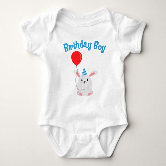 Mouse Birthday Boy Romper (Voorkant)