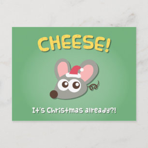 Mouse Cheese's Briefkaart met kerstmis-Humor