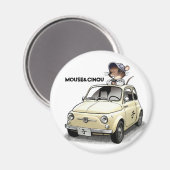Mouse&Cinqu -Magnet- Magneet (Voorkant / Achterkant)
