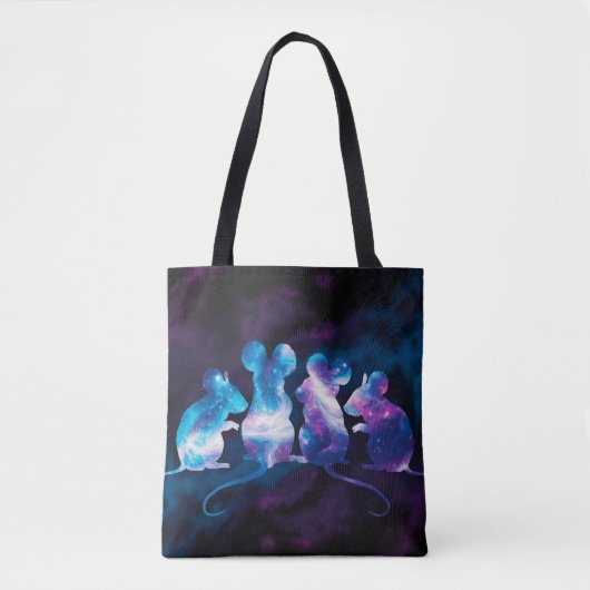 Mouse Cosmos Shopping Errand Canvas tas (Voorkant)