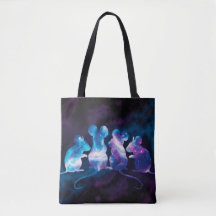 Mouse Cosmos Shopping Errand Sac fourre-tout