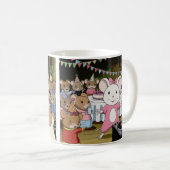 Mouse Dance Party Anime Style Coffee Mok (Voorkant rechts)