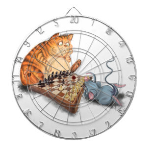 Mouse die Chess Dart Board speelt Gift - Funny Dartbord