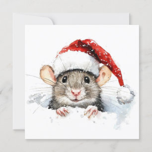 Mouse Flat Christmas Kaart