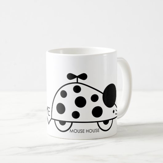 Mouse House BW Mug (Devant droit)