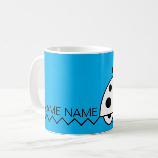 Mouse House BW Turquoise Mug (Devant gauche)