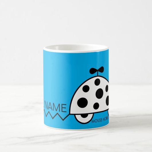 Mouse House BW Turquoise Mug (Centre)