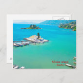 Mouse island on Corfu Briefkaart (Voorkant / Achterkant)