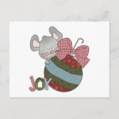 Mouse Joy Holiday T-shirts en cadeaus Feestdagenkaart (Voorkant)