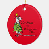 Mouse kerstboom Funny Kinder Keramisch Ornament (Links)