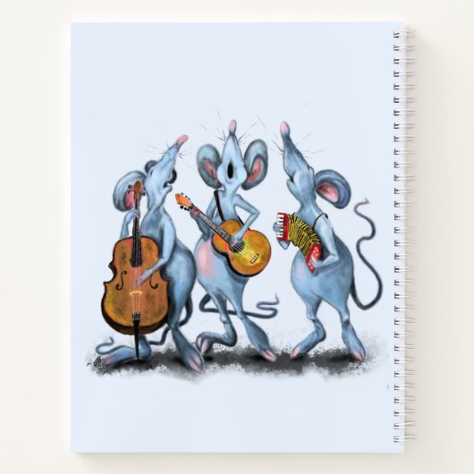 Mouse Music Band Funny Carnet (Dos)