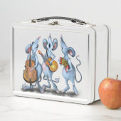 Mouse Music Band Funny Metal Lunch Box (En situation)