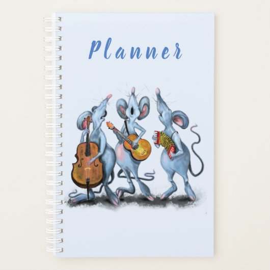 Mouse Music Band Funny Planner (Devant)