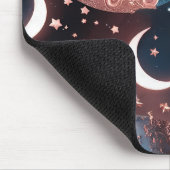 Mouse Pad - Rose Gold Celestial Moon Muismat (Hoek)