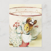 "Mouse Seamstress and Teacup" by Beatrix Potter Briefkaart (Voorkant)