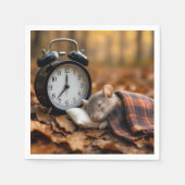 Mouse Sleeping By an Alarm Clock Servet (Voorkant)