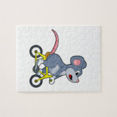 Mouse with Bicycle Legpuzzel (Horizontaal)