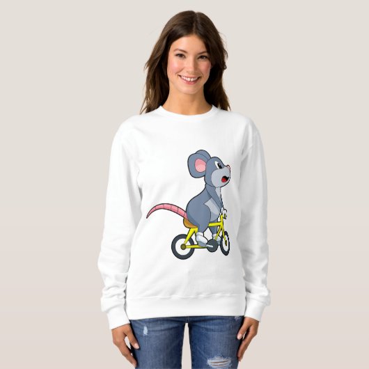 Mouse with Bicycle Trui (Voorkant volledig)