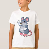 Mouse with Coffee Cup T-shirt (Voorkant)