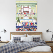 Mousehole Methodist Chapel Cornwall Canvas Afdruk (Insitu (Slaapkamer))
