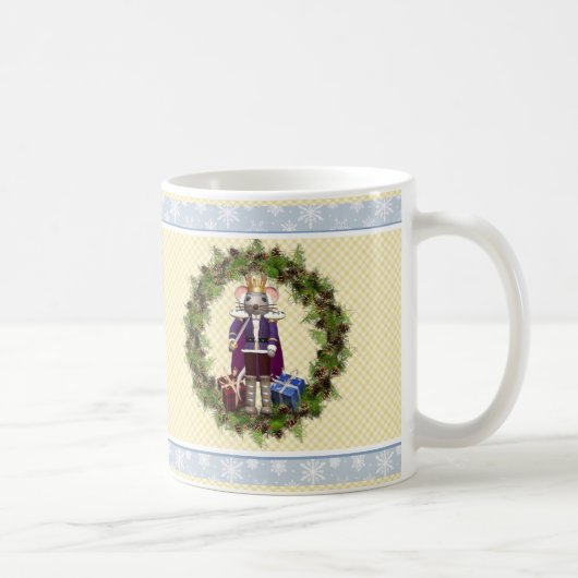 Mouseing Nutcracker Wreath Christmas Mug (Droite)