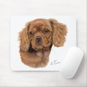 Mousemat : Spaniel pup Muismat (Met muis)
