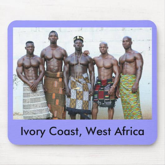 Mousepad, 5 krijgers, paars muismat (Voorkant)