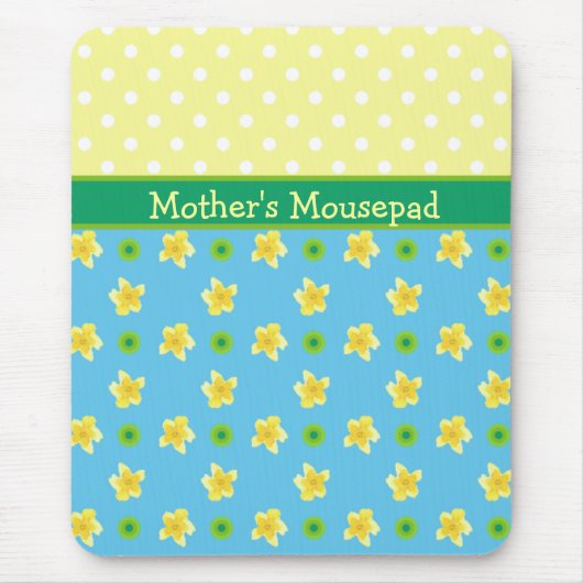 Mousepad aan Personalize: Primroses, Polkas Muismat (Voorkant)
