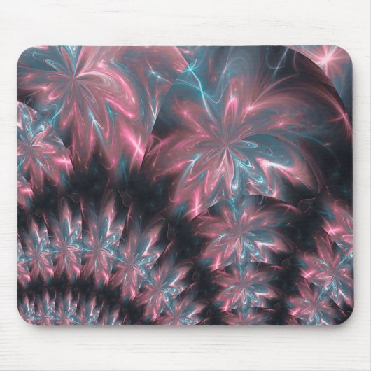 Mousepad Abstract Flowers Symmetric Arrangement Muismat (Voorkant)