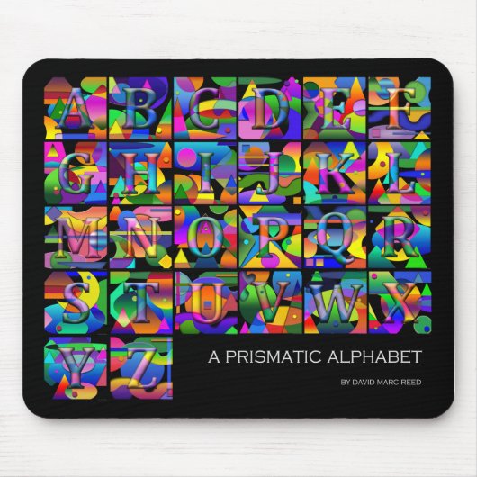 Mousepad Alphabet Muismat (Voorkant)