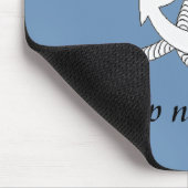 Mousepad - Anchor met scheepsnaam Muismat (Hoek)